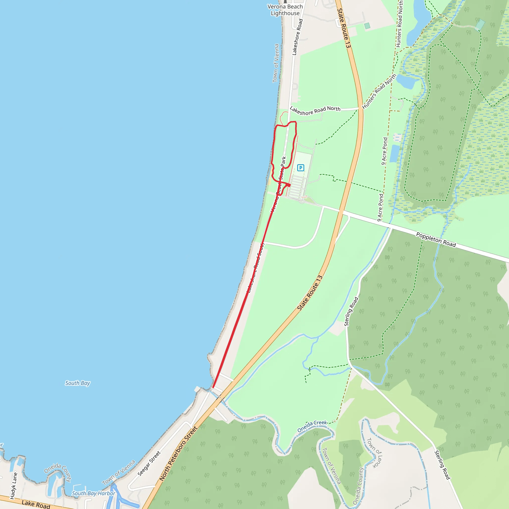 Lakeshore Road Walk mobile static map