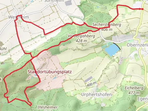 Sechersteinberg and Standortubungsplatz Loop