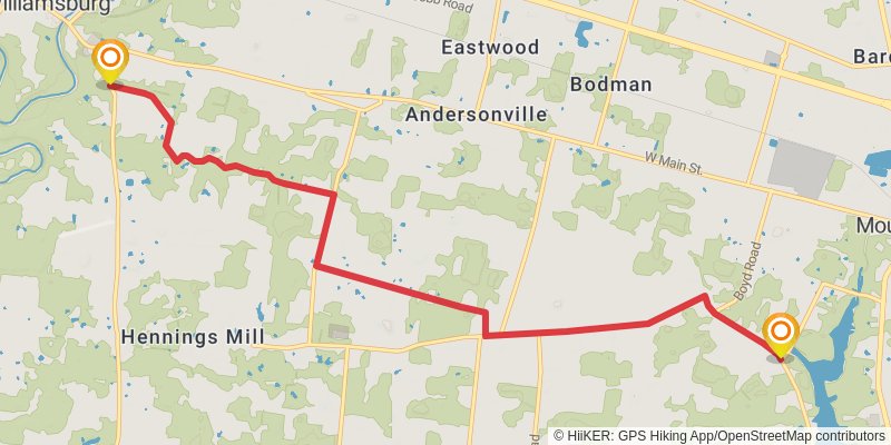 American Discovery Trail North Route stage 81 Map