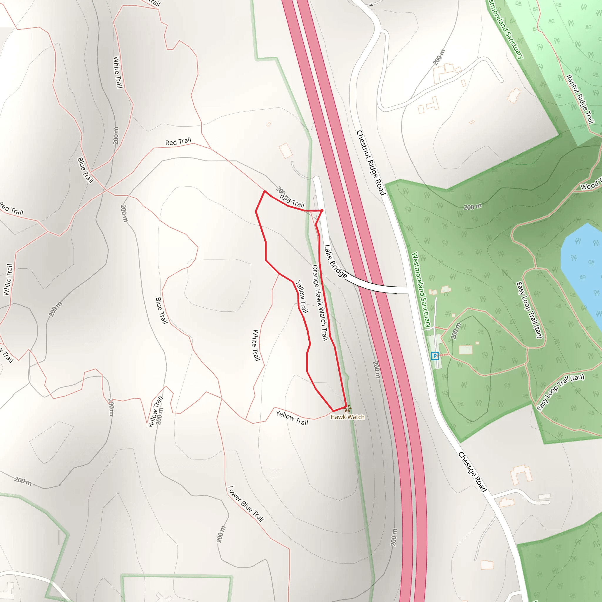 Butler Sanctuary Loop mobile static map