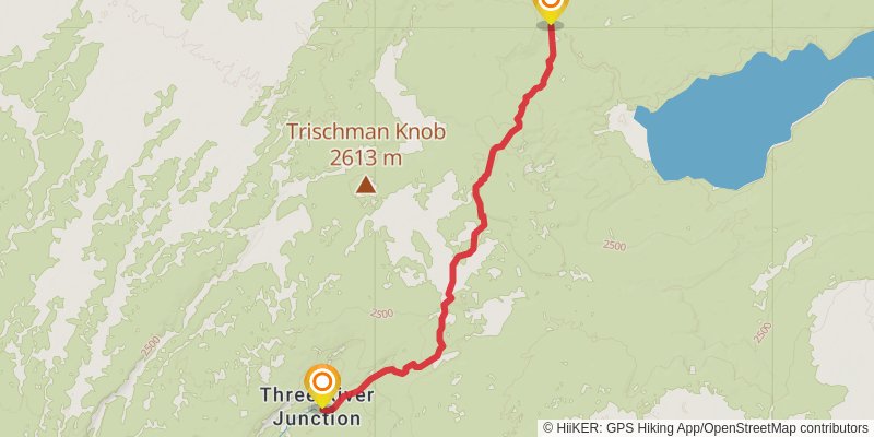 Bechler River Trail stage 2 Map