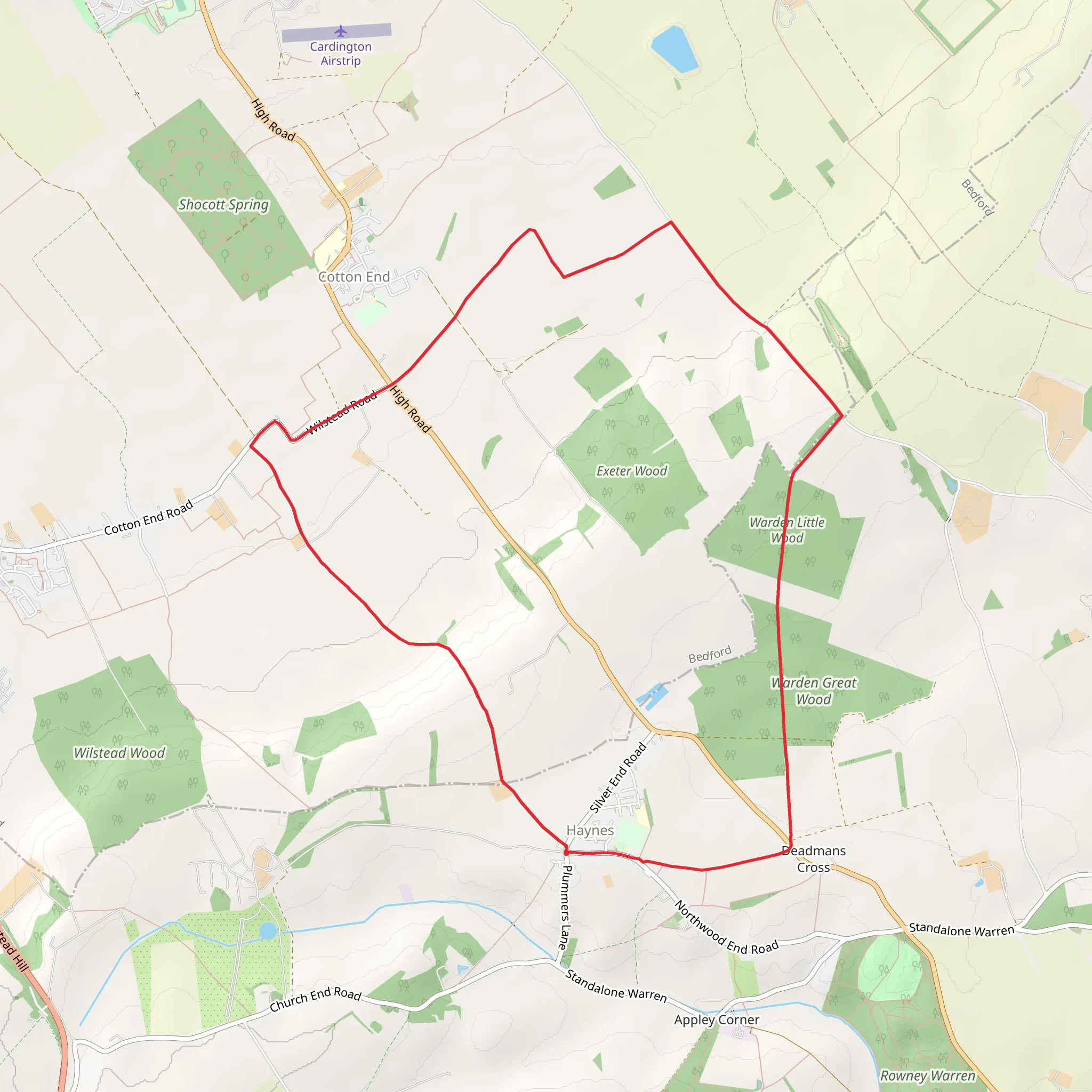 Haynes Circular mobile static map
