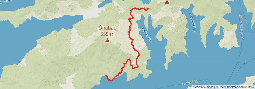 Te Araroa Trail stage 102 Map