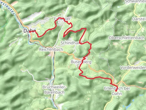 Dahn to Erlenbach bei Dahn via Kahlenberg