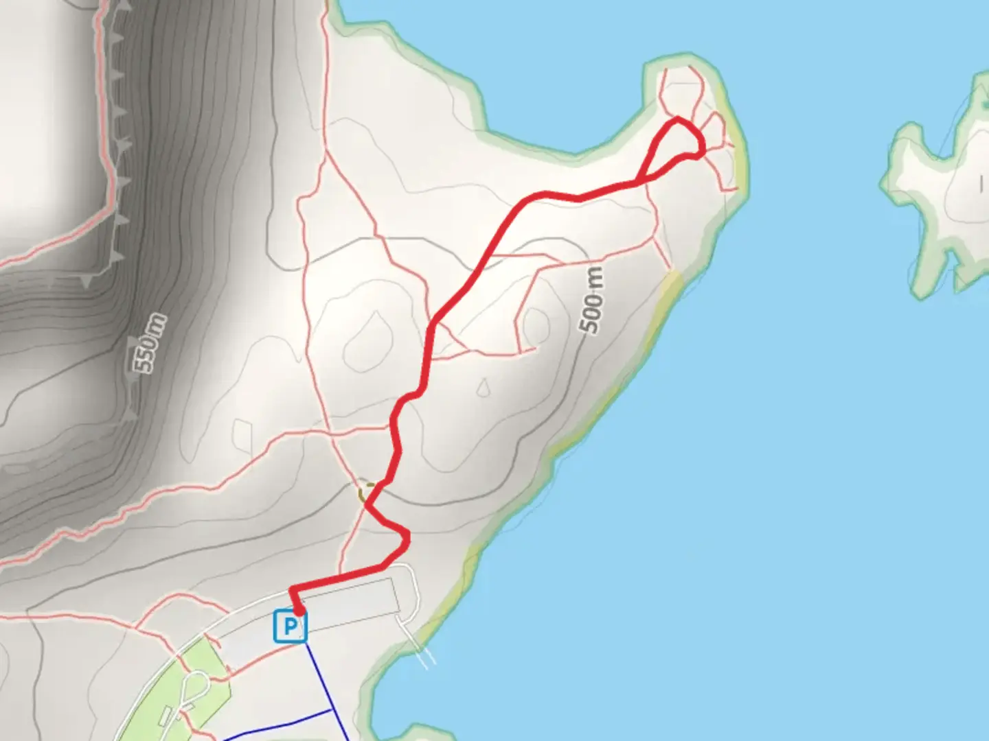 An image depicting the trail Steamboat Rock State Park Campground and its surrounding area.