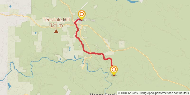 Bibbulmun Track stage 11 Map