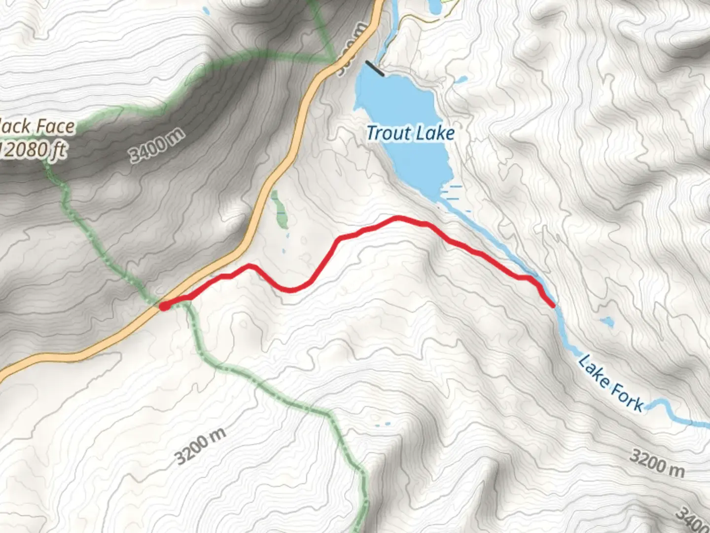 An image depicting the trail Trestle from Lizard Head Pass and its surrounding area.