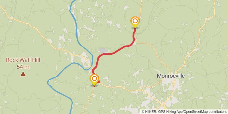 Great Eastern Trail (Incomplete) stage 7 Map