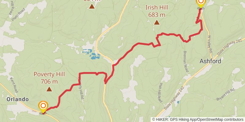 Finger Lakes Trail stage 7 Map
