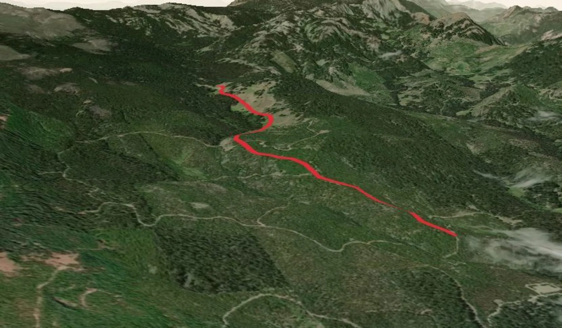 An image depicting the trail Keenan Meadow Trail and its surrounding area.