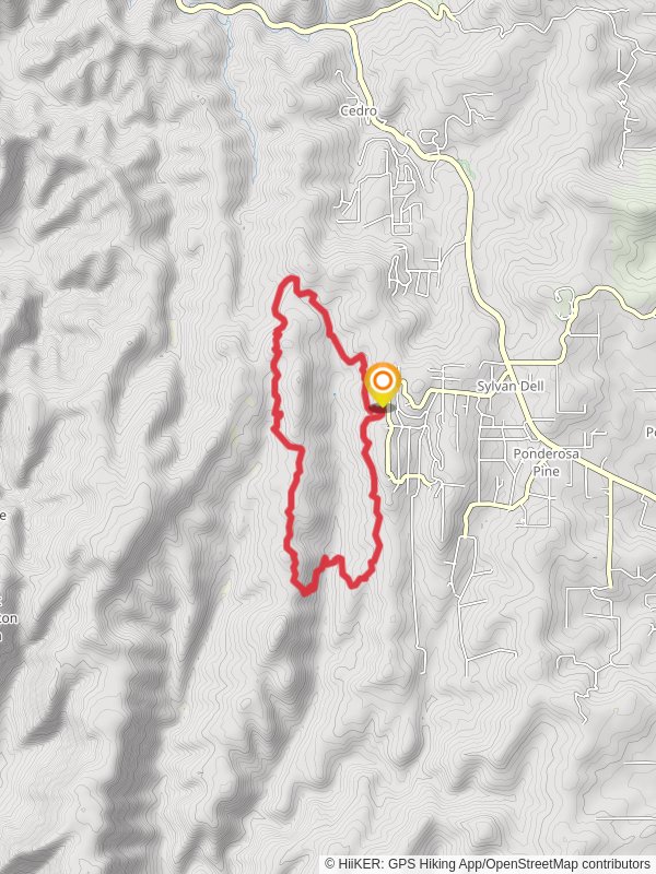 West Boundary and Turkey Trot Loop mobile static map
