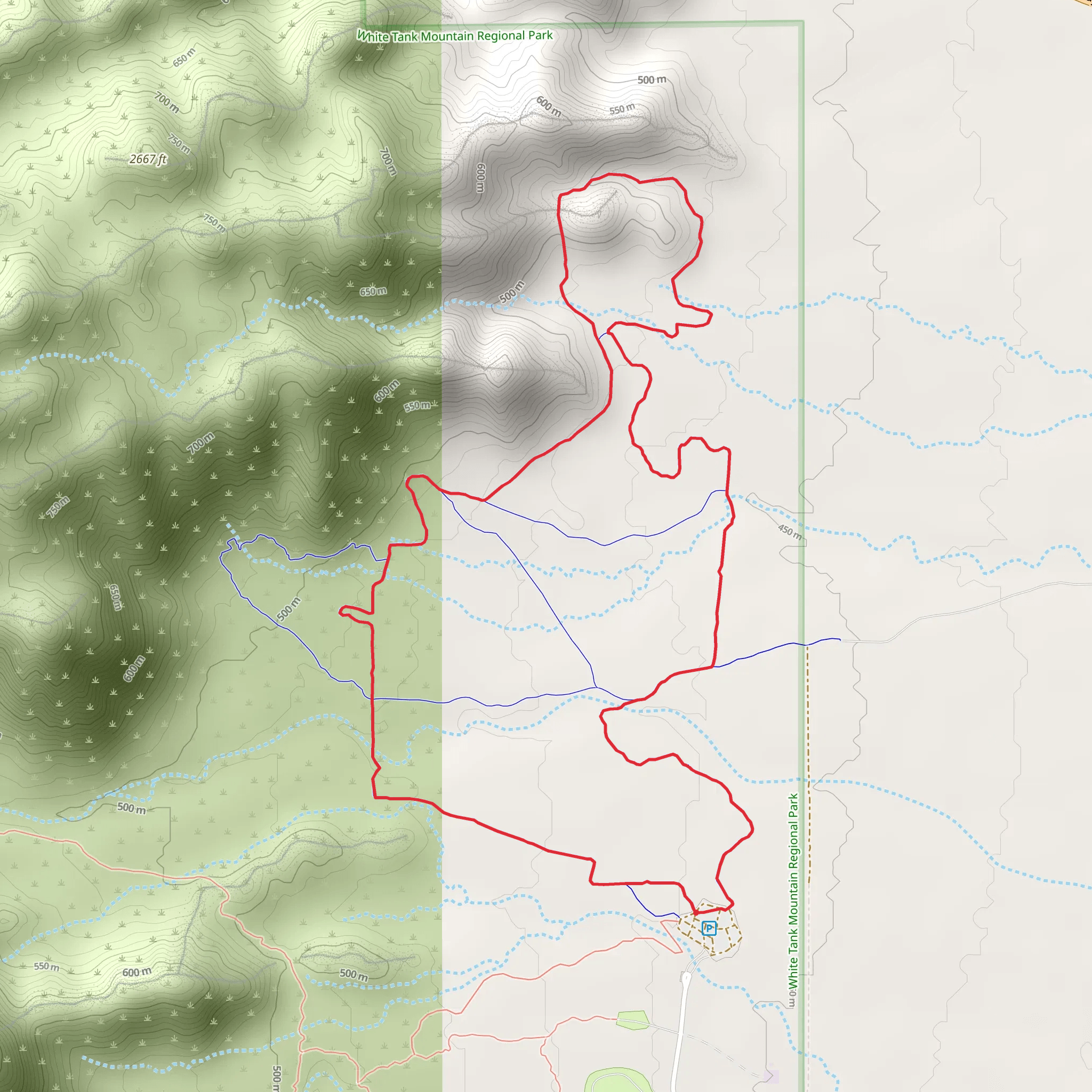 Sonoran Loop Competitive Track mobile static map