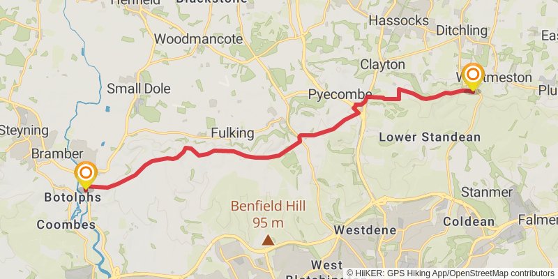 South Downs Way stage 6 Map