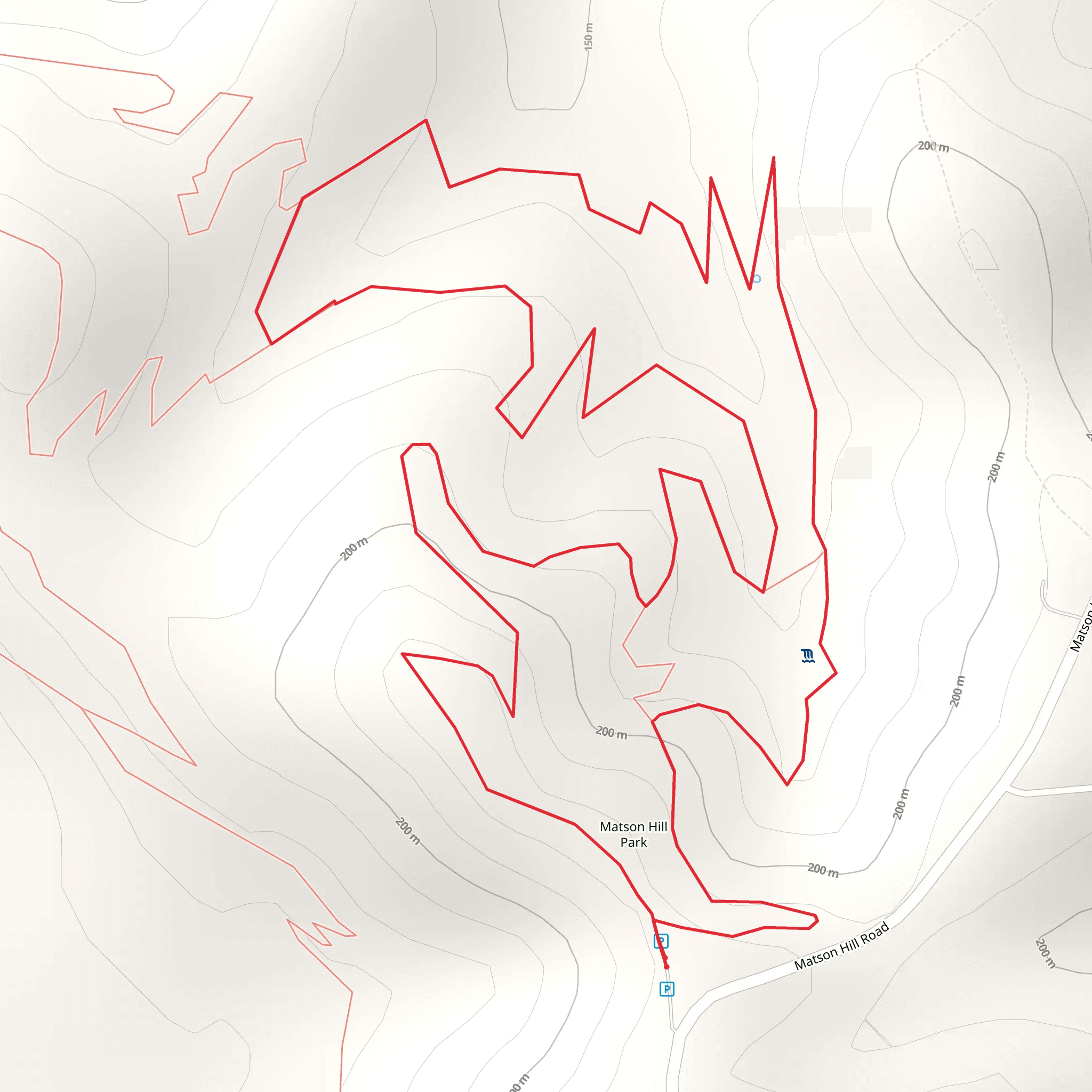 Matson Hill Road Short Loop mobile static map