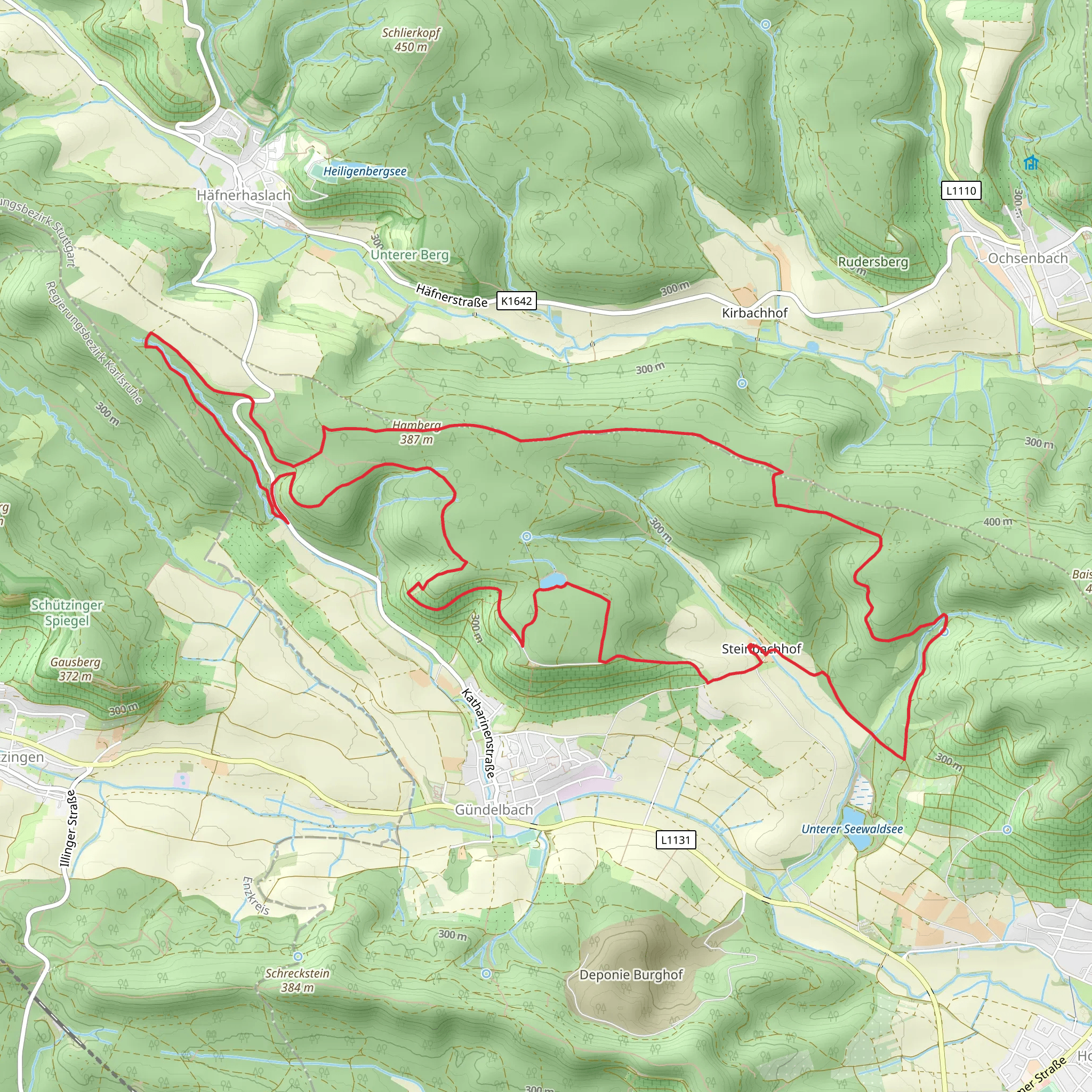 Steinbachhof Loop via Hamberg mobile static map
