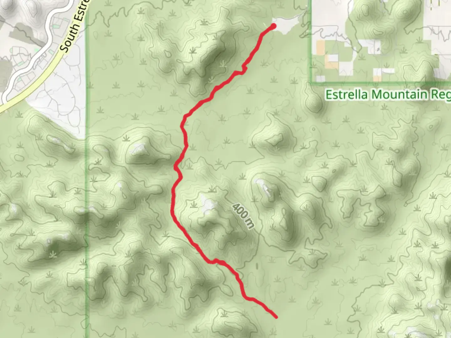 An image depicting the trail Toothaker Trail and its surrounding area.
