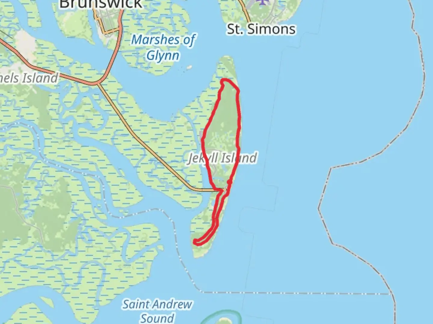 An image depicting the trail Ocean View - S Loop - Hostoric Distric Loop Trail and its surrounding area.