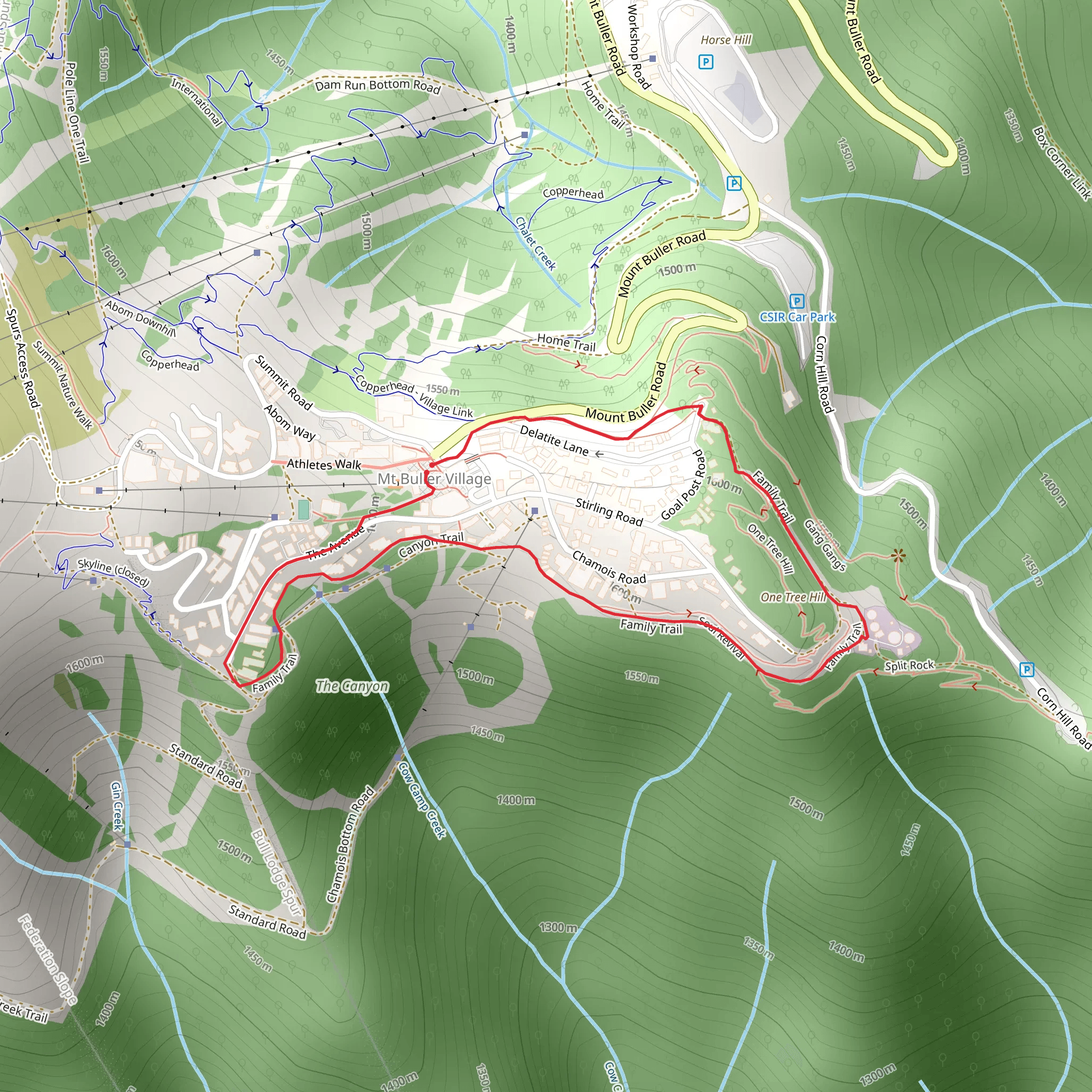 Family Trail mobile static map