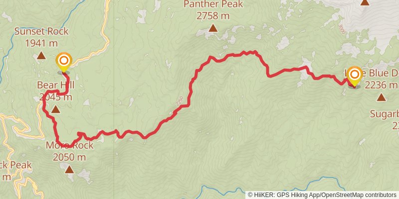 Deadman Canyon Loop stage 5 Map