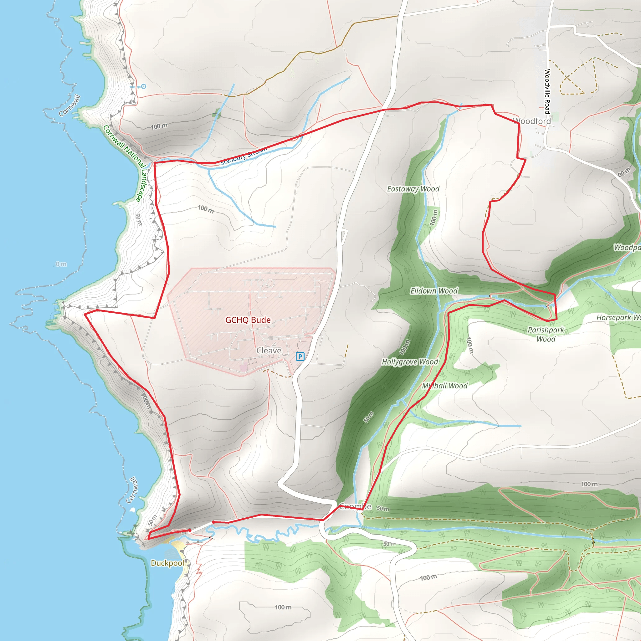 Duckpool and Woodford Walk mobile static map