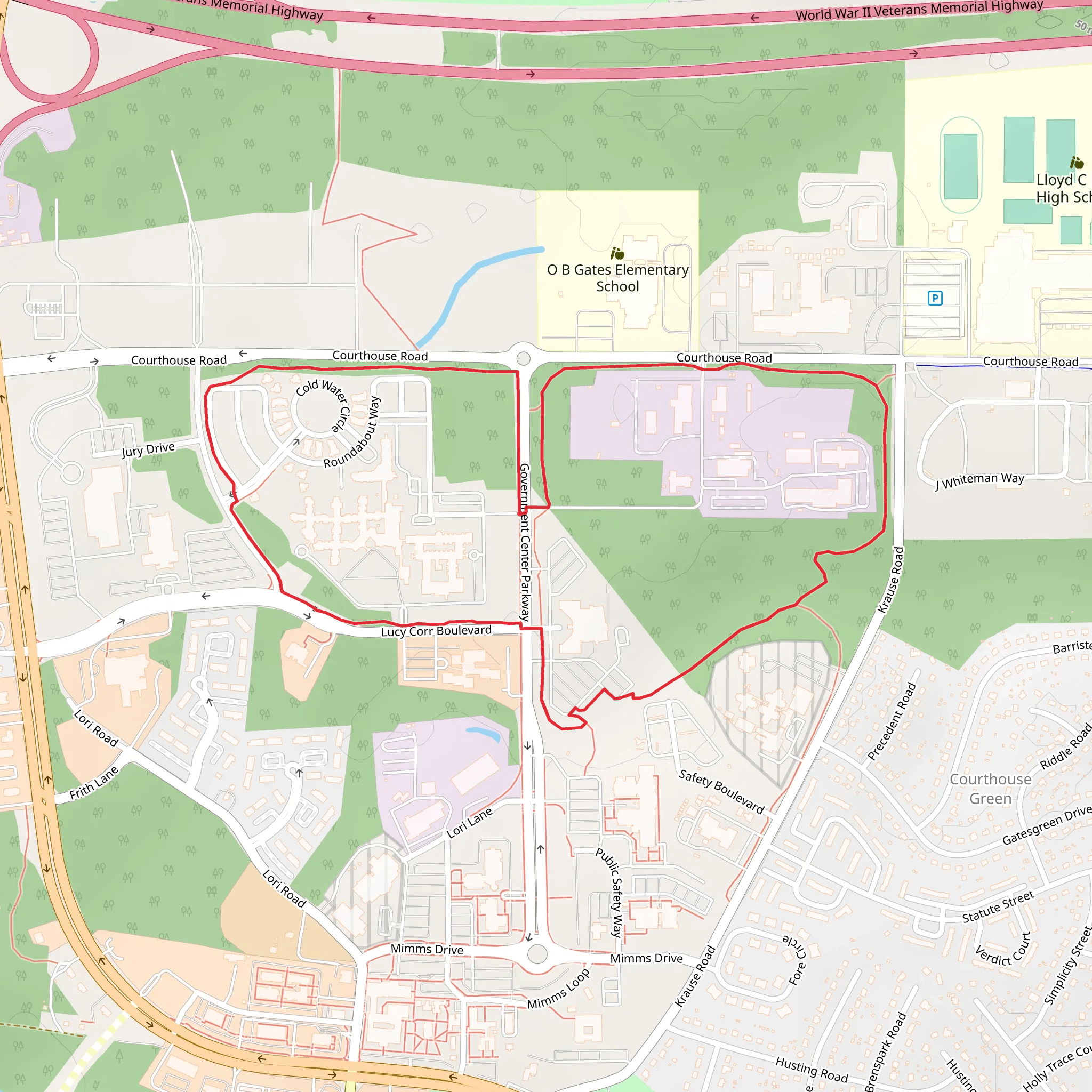Chesterfield Loop mobile static map