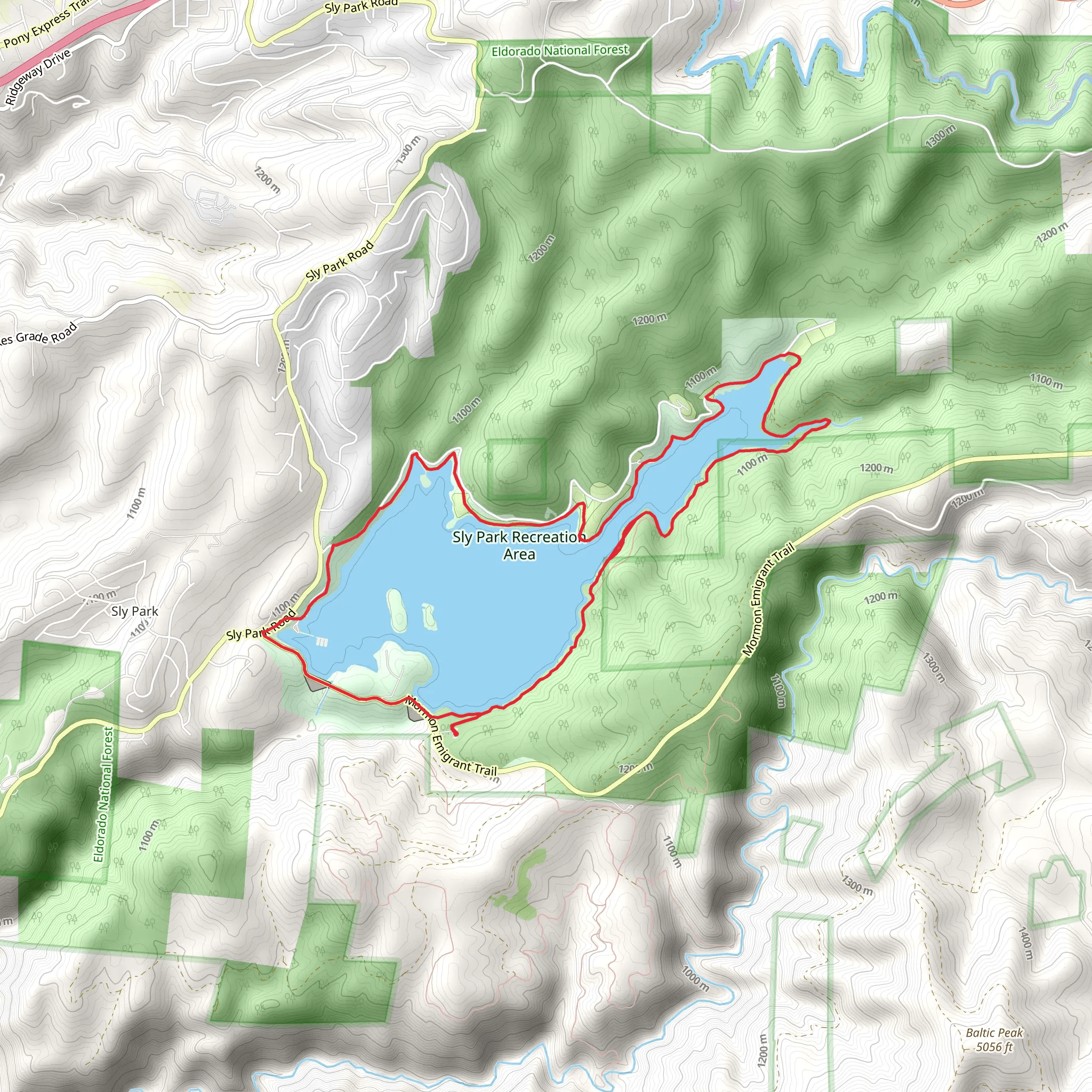 Jenkinson Lake Loop mobile static map