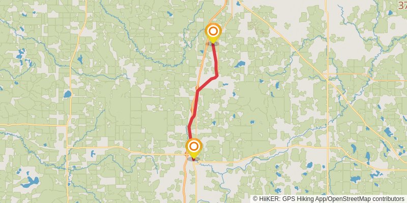 White Pine Trail stage 6 Map