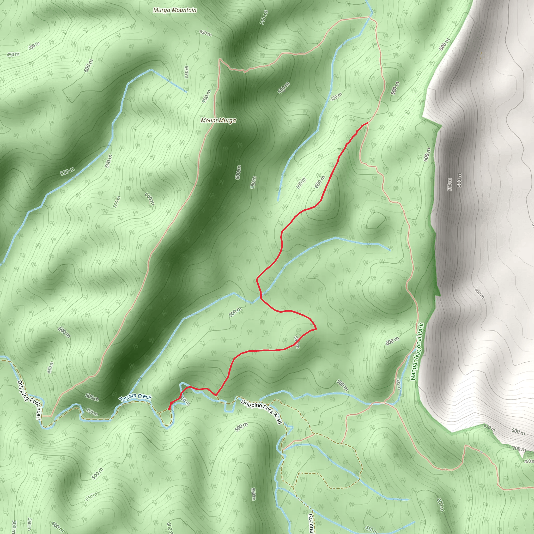 Chinamans Garden Track mobile static map