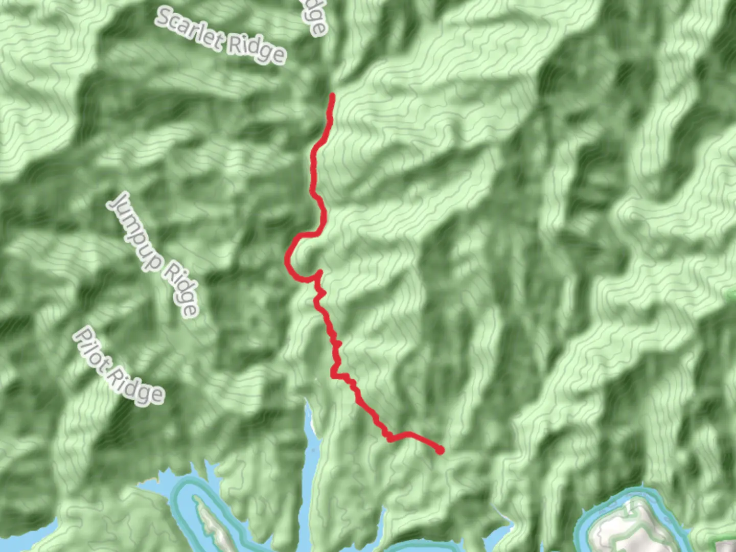 An image depicting the trail Lakeshore and Forney Creek Trail and its surrounding area.