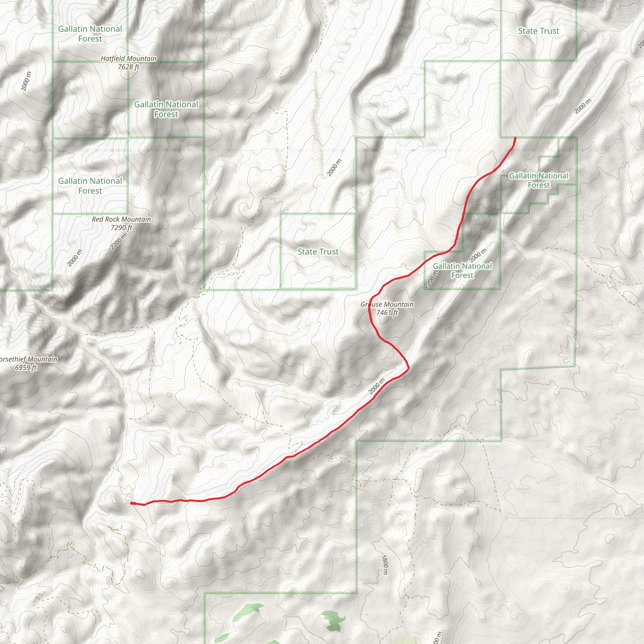 Elkhorn Ridge Trail mobile static map