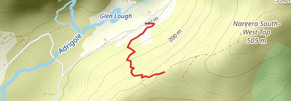 Beara Way 11-Day Moderate Tour (Hillwalk Tours) spur 2 Map