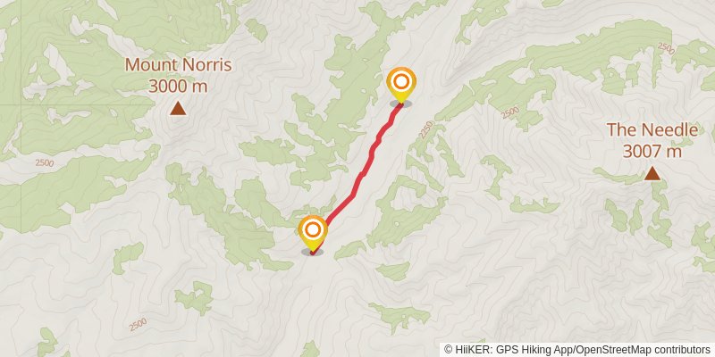 Cache Creek Trail stage 2 Map