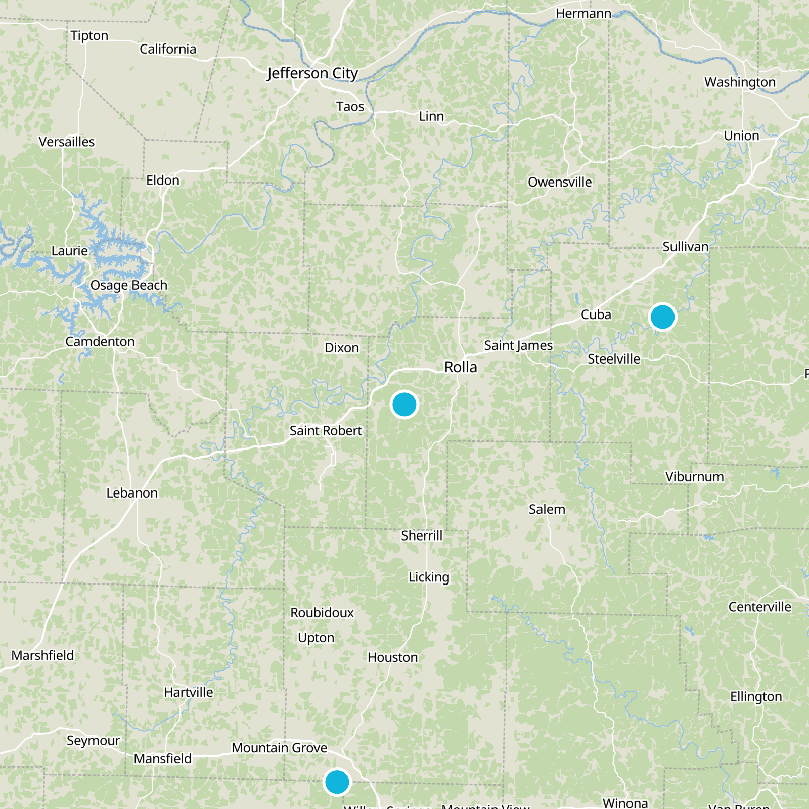Phelps County Static Map