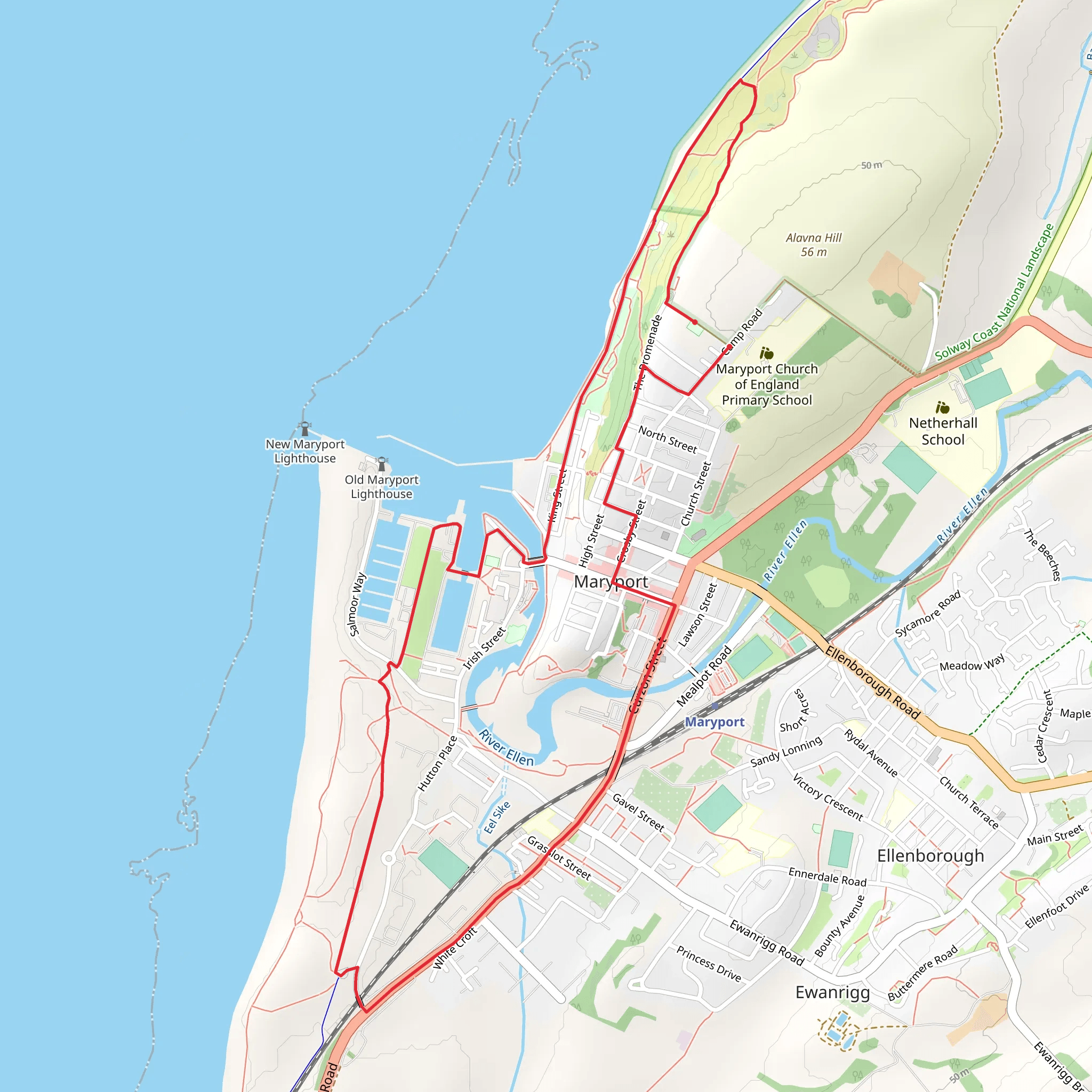 Maryport Loop mobile static map