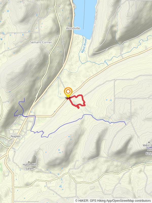 Parrish Gully Ridge Loop Trail mobile static map