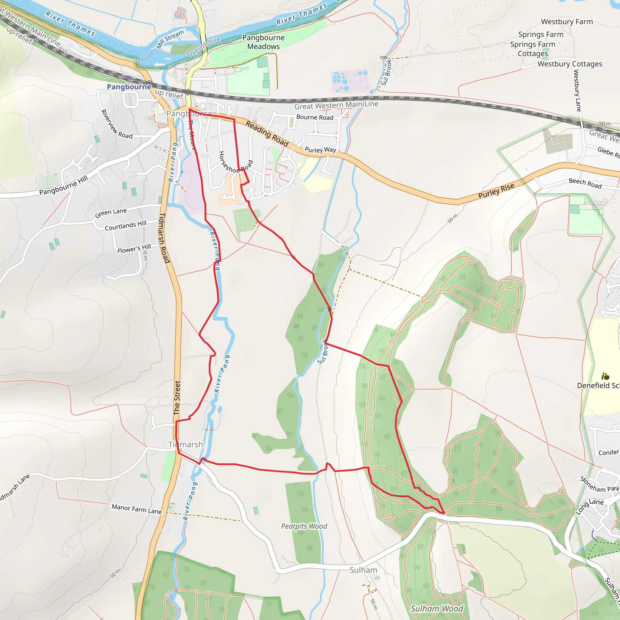 River Pang Loop mobile static map