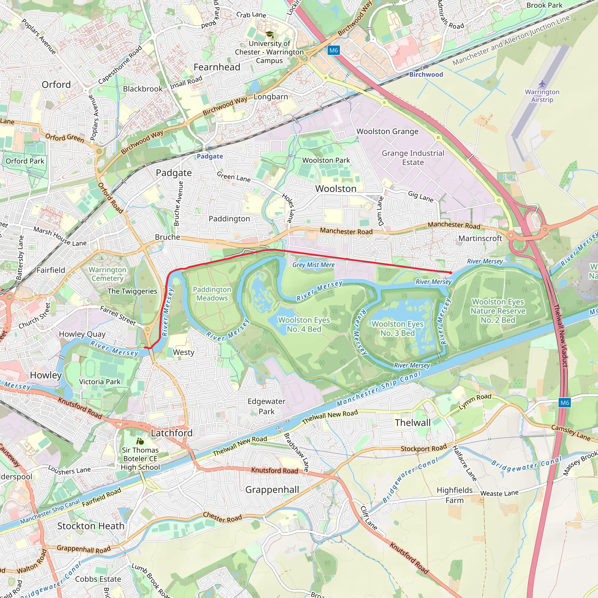River Mersey and Kingsway Bride Walk mobile static map