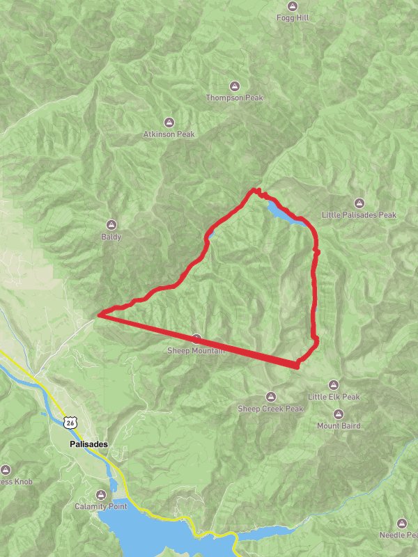 Waterfall Trail via Palisades Creek