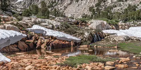 An image depicting the trail North Lake to Humphreys Basin Loop and its surrounding area.