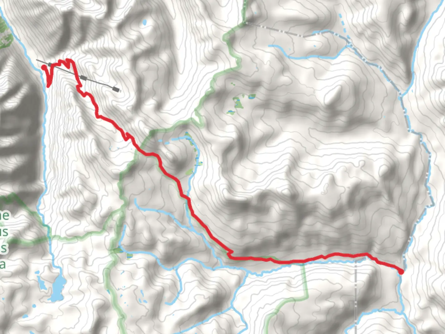 An image depicting the trail Stony Pass Road and its surrounding area.