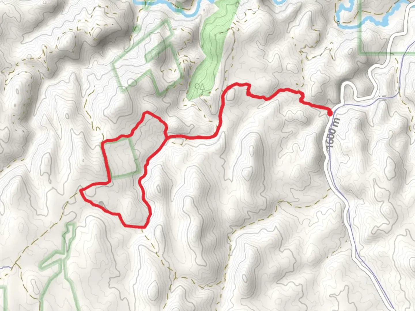 An image depicting the trail Crooked Creek and Deerfield Loop Trail and its surrounding area.