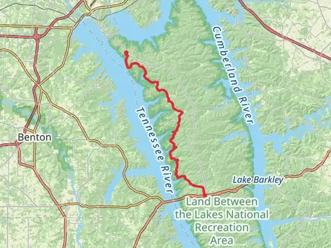North-South Trail from Woodlands Trace National Scenic Byway