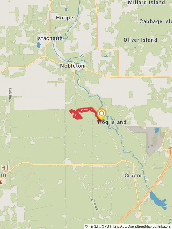 Northeast Blue and The Hooch Loop mobile static map