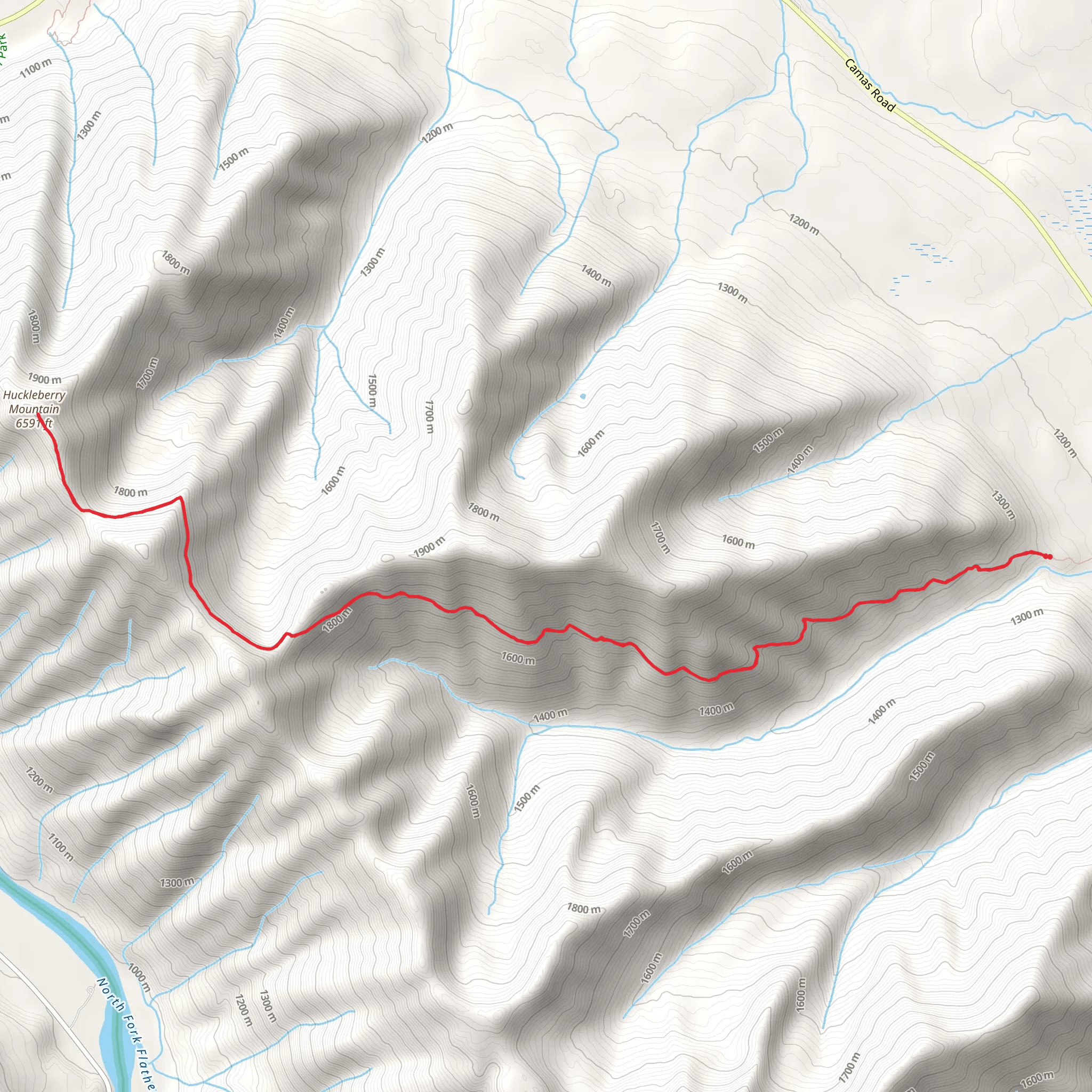 Huckleberry Mountain via Huckleberry Lookout Trail mobile static map