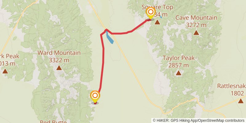 American Discovery Trail North Route stage 320 Map