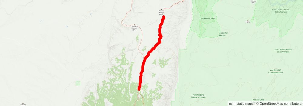 Southwestern Horseshoe Trail stage 46 Map