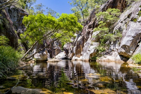 An image depicting the trail Lower Portals Track and its surrounding area.