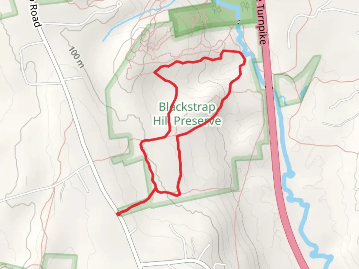 An image depicting the trail Piscataqua River from Blackstrap Road and its surrounding area.