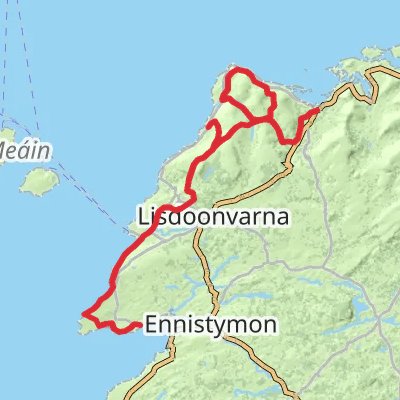 Burren Way and Cliffs of Moher 6-Day Moderate Tour (Hillwalk Tours) mobile static map