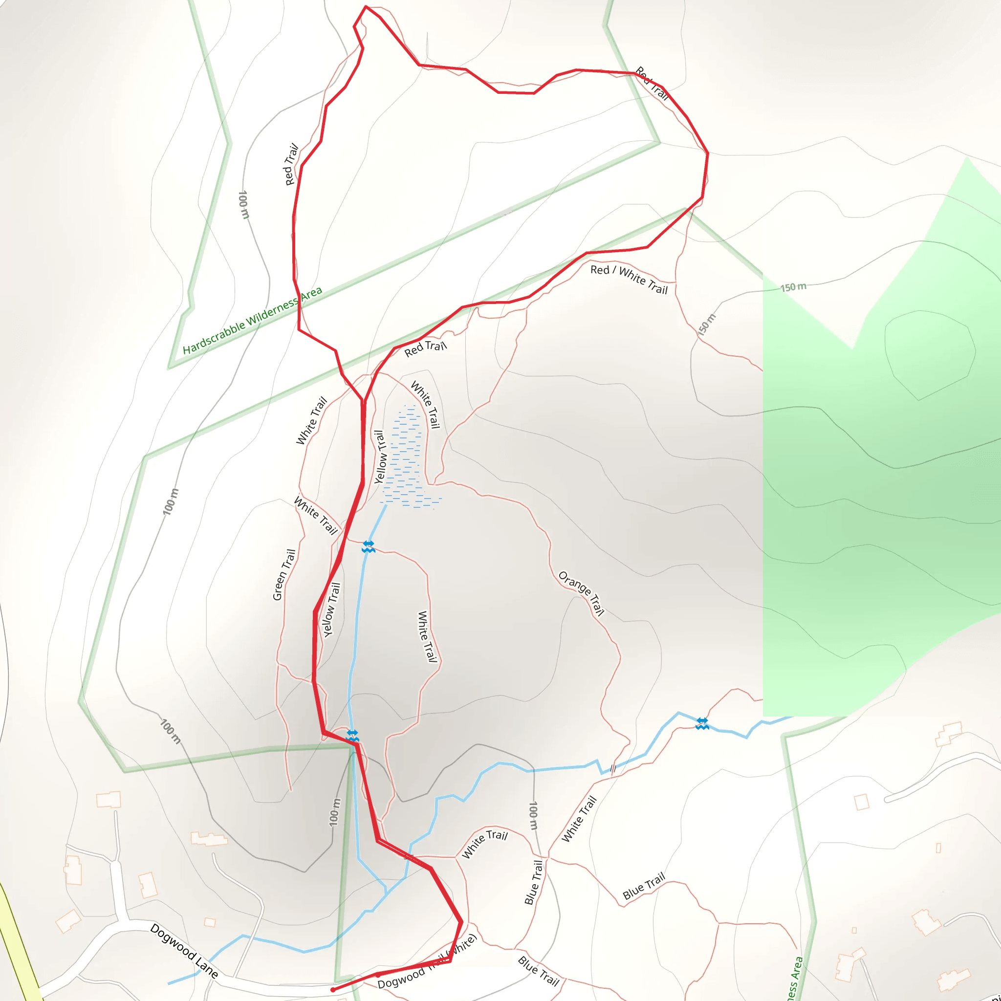 Hardscrabble Wilderness- Dogwood Lane mobile static map